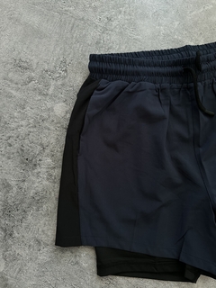 Short con calza I-RUN combinado unisex - tienda online