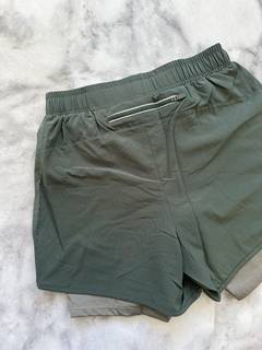 Short con calza I-RUN unisex liso PROMO - Sin Nombre Sport