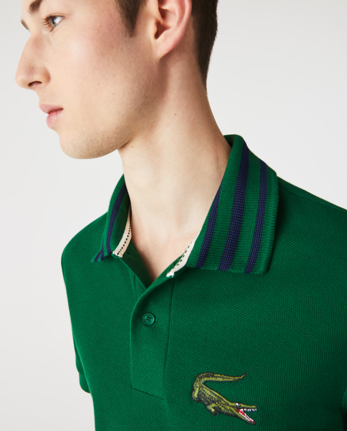 Polo lacoste verde sale
