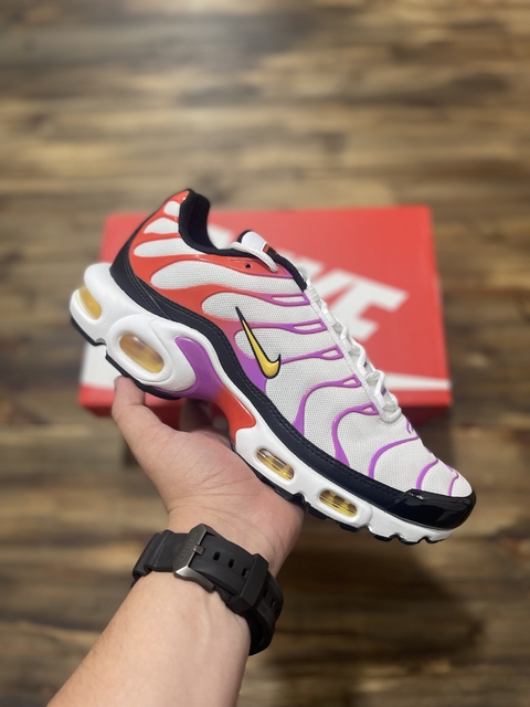 Nike air max tn white cheap and orange