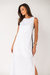 Vestido Midi Detalhe Lateral Branco - loja online