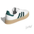Tênis Adidas Samba 'Cloud White Collegiate Green' - Loja Sportlight - Referência Sneakers