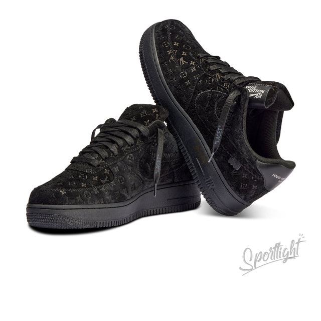 Tênis Louis Vuitton x Nike Air Force 1 Low By Virgil Abloh Black