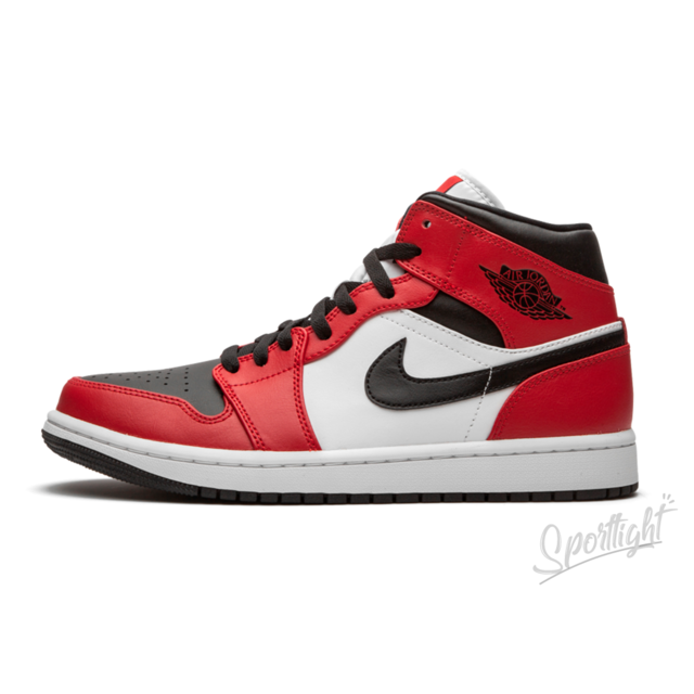 Tênis Nike Air Jordan 1 Mid Chicago Black Toe