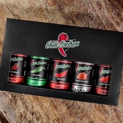 Black Box com 5 unidades de molhos 60ml Chilli Brothers