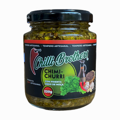 Chimichurri Molho Argentino Artesanal para Churrasco (com pimenta) 220g Chilli Brothers