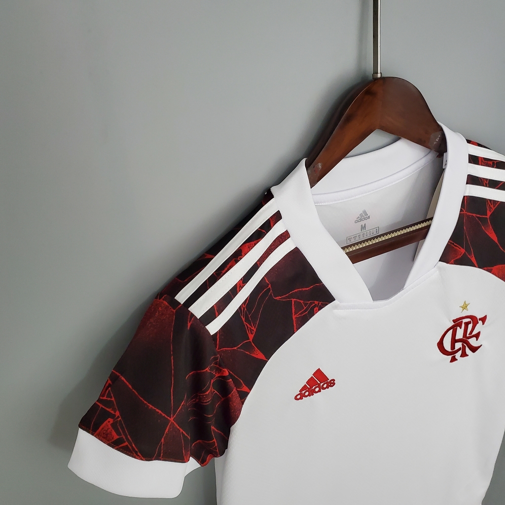 Camisa Flamengo II 21/22 - Feminina- modelo Torcedor- Branca