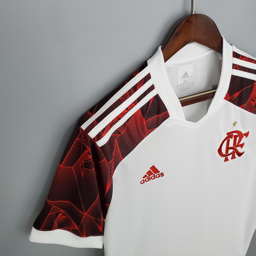 Camisa Flamengo II 21/22 - Masculina- modelo Torcedor - Branca