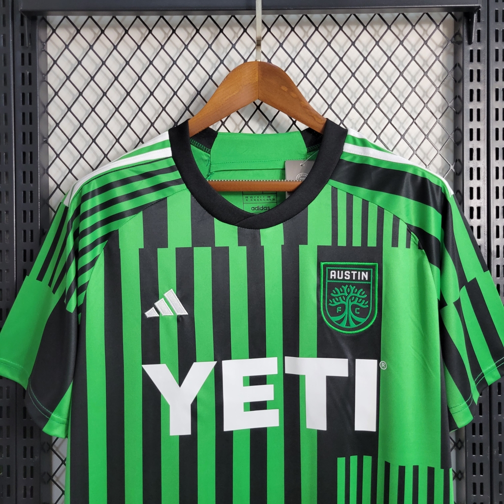 Camisa Austin FC I Home 2023 2024 Masculina Modelo Torcedor Fan Verde