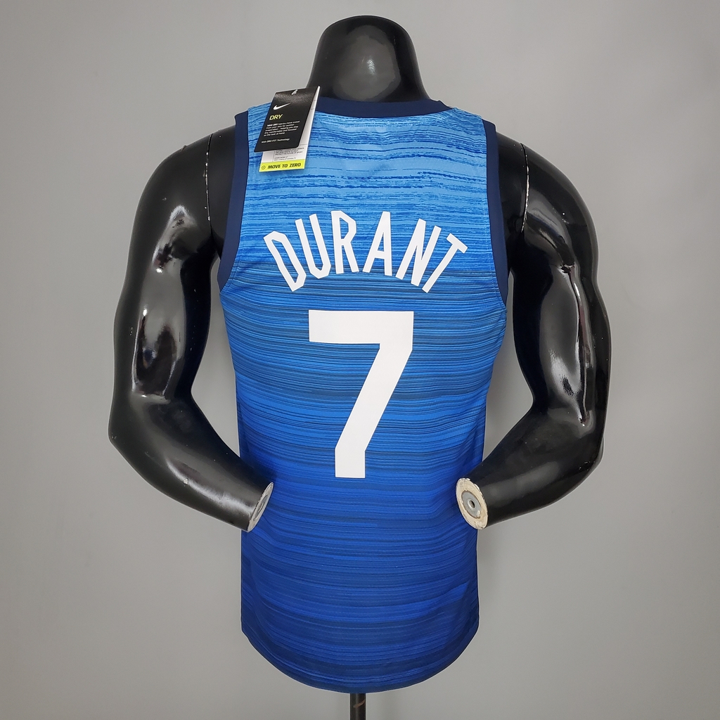 Regata NBA Time USA 2021 Durant nº 7 - Swingman Olympic Games Azul