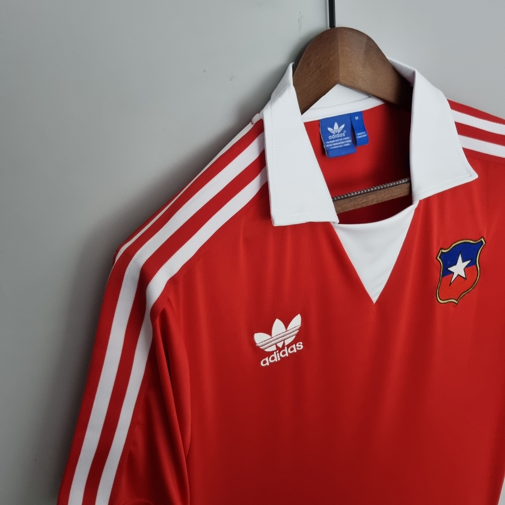 Camisa Retrô Seleção do Chile Copa 1998 Vermelha