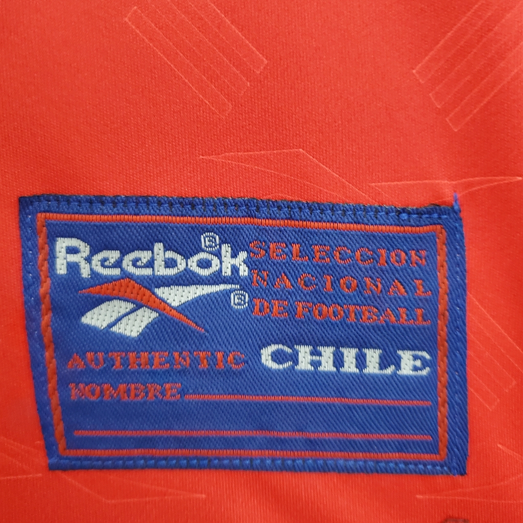 Camisa Retrô Seleção do Chile II 1998 Masculina Modelo Torcedor Bra