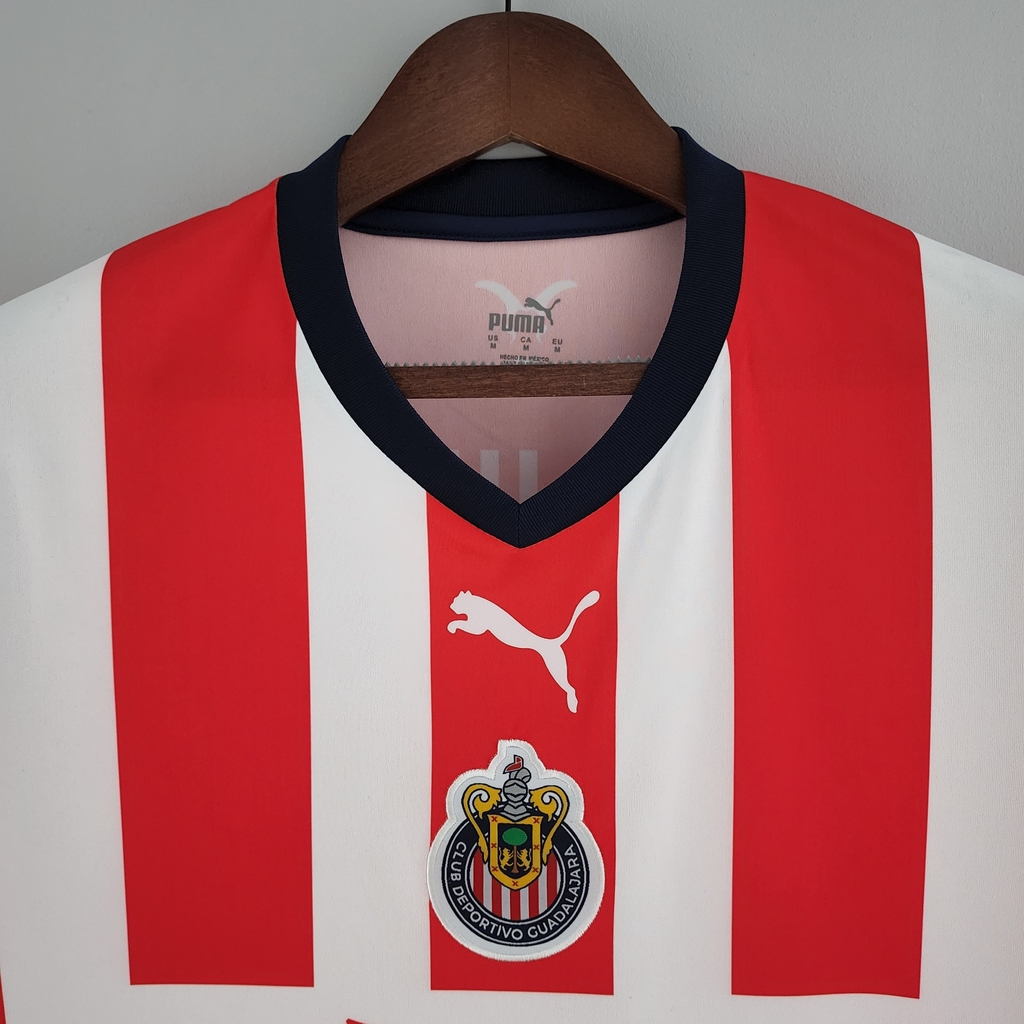 Camisa Chivas Guadalajara Home I 2022 2023 Masculina Fan Vermelha