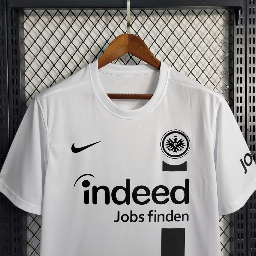 Camisa Eintracht Frankfurt Copa da Alemanha 2023 Masculina Fan Branca
