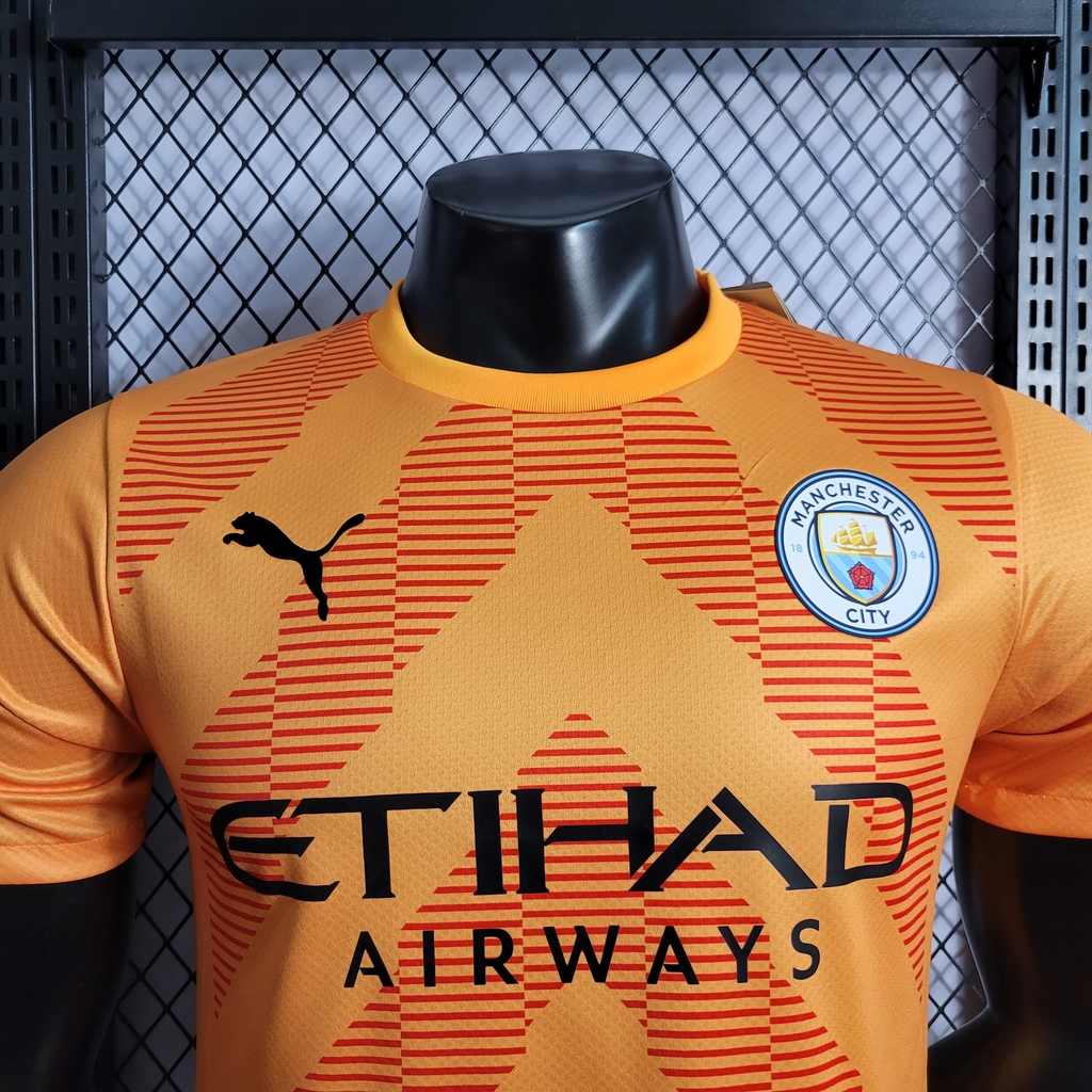 Camisa Manchester City (Goleiro) Vermelha 2022/2023 – Versão