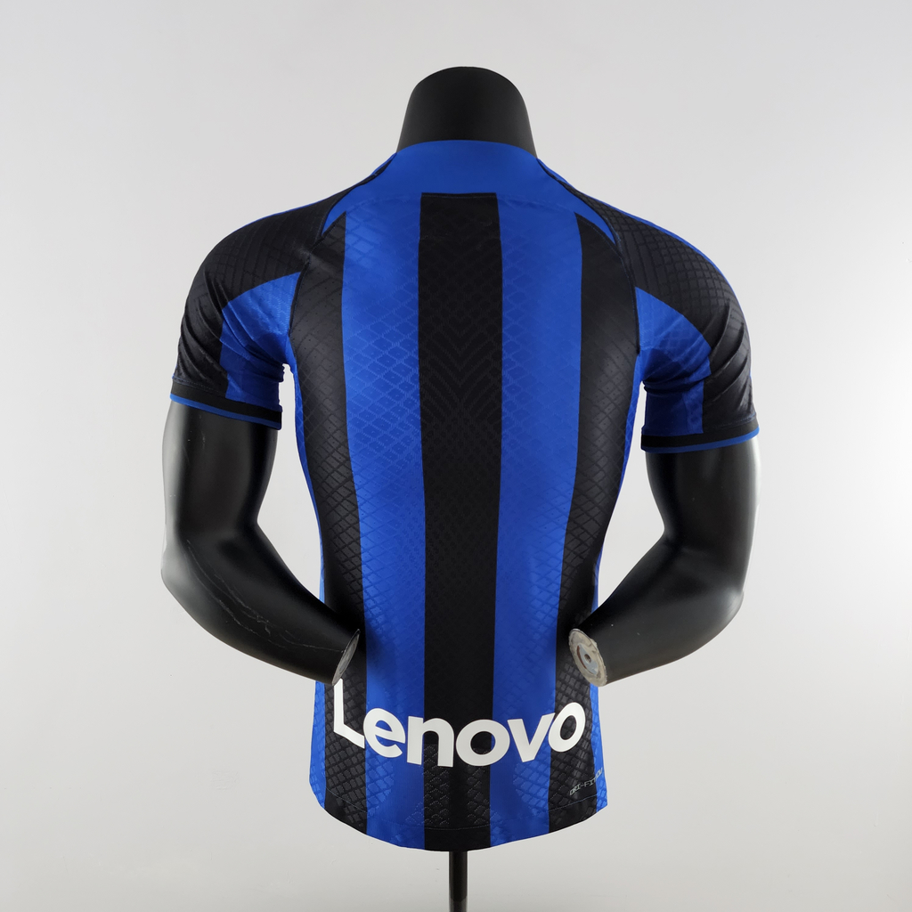 Camisa Inter de Milão I Home 2022 2023 Masculina Modelo Player Azul