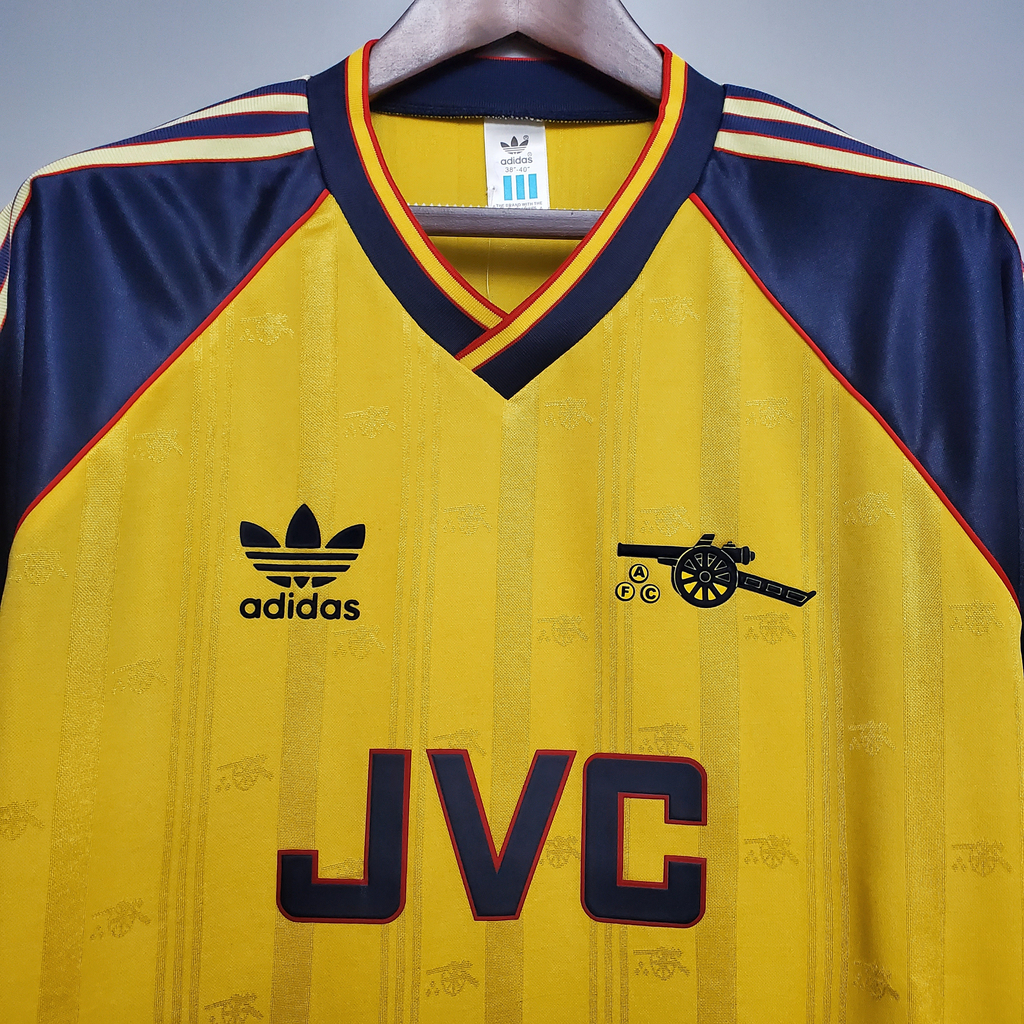 Camisa Retrô Arsenal II 88/89 - Masculina - modelo Torcedor - Amarela
