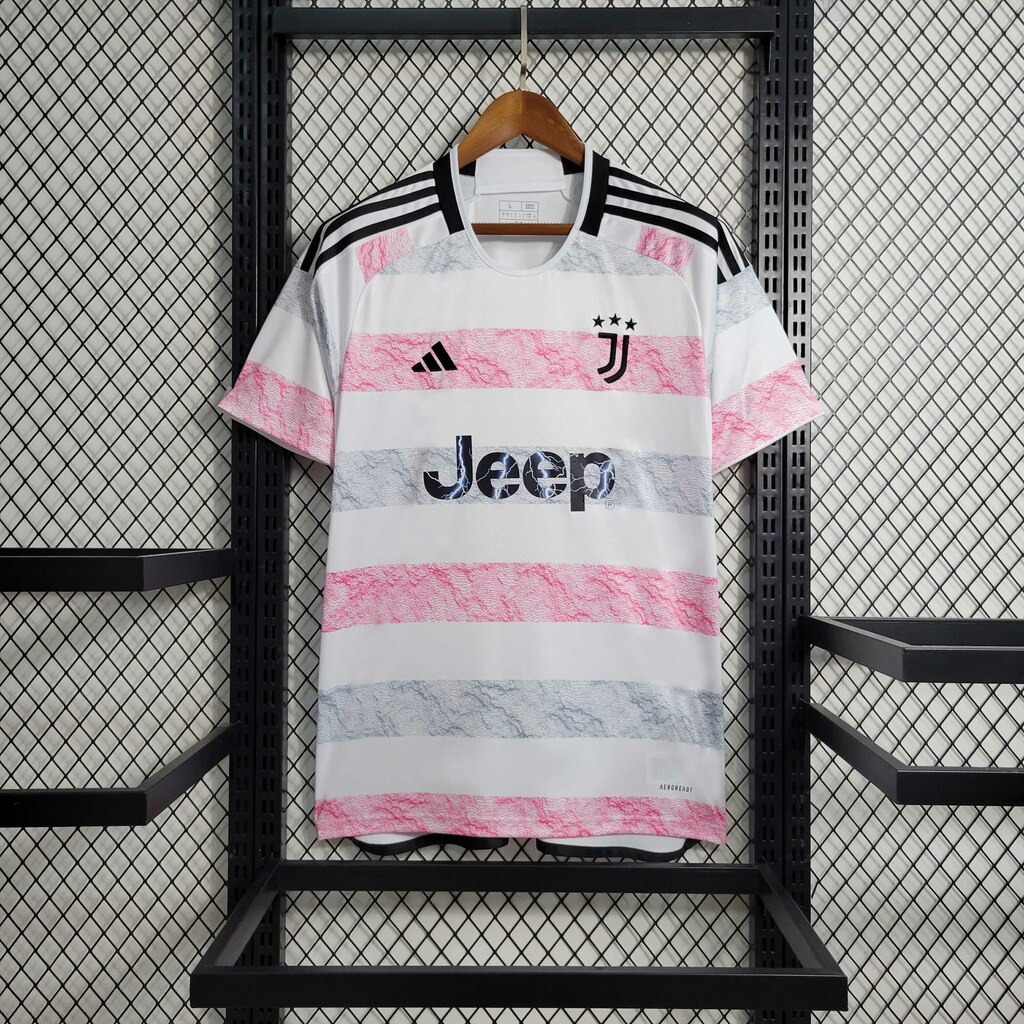 Camisa juventus away rosa on sale