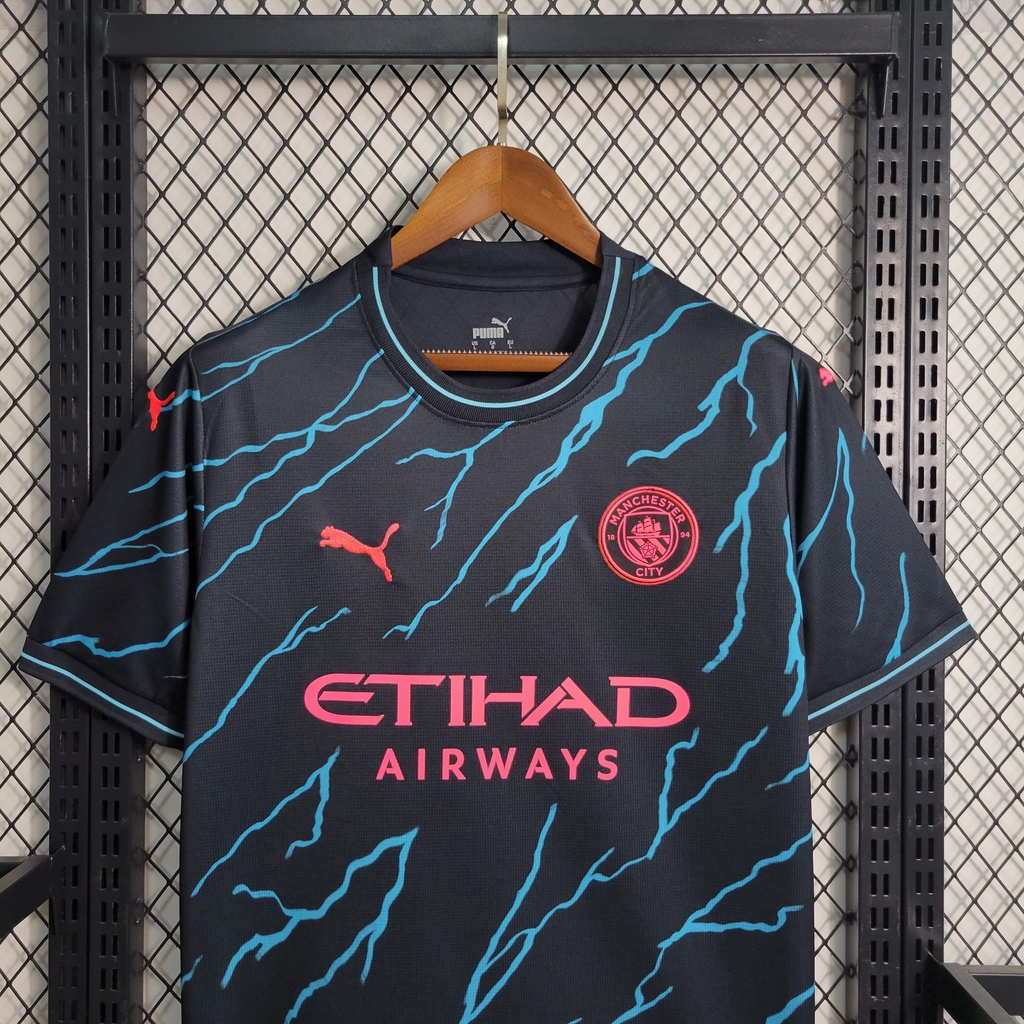 Camisa Manchester City 23/24 Away II - Jogador Masculina