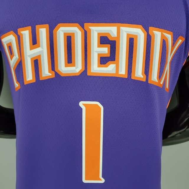 Regata NBA Phoenix Suns - Devin Booker nº 1 - Swingman Edition - Roxa