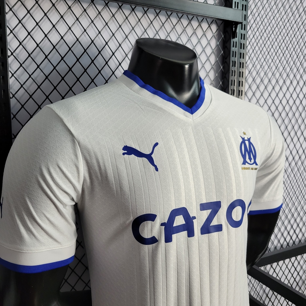 Camisa Olympique de Marseille Edição 30 anos UCL Jogador - Branca e