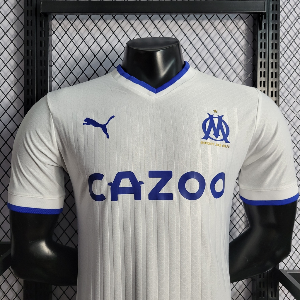 Camisa Olympique de Marseille Edição 30 anos UCL Jogador - Branca e