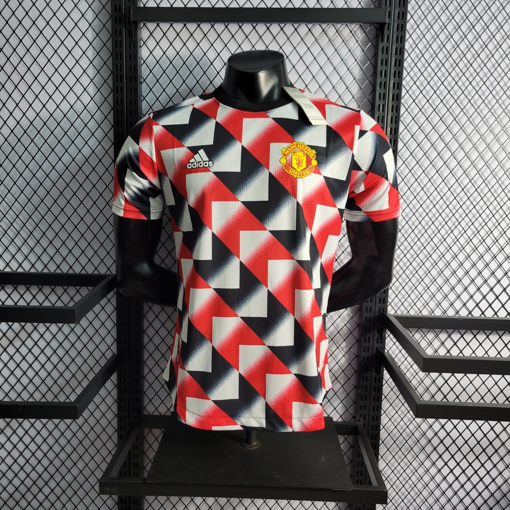 Camisa Pré-Jogo Manchester United - Vermelho adidas