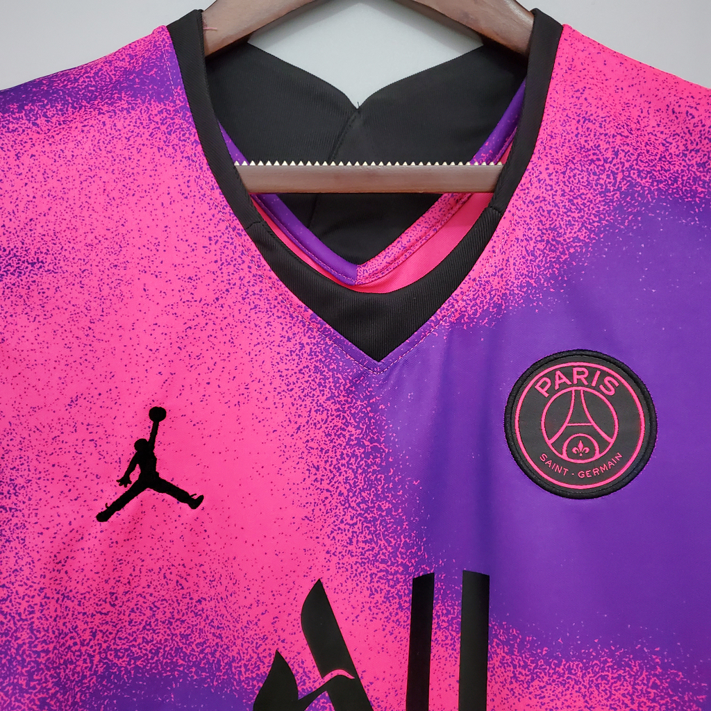 Camisa rosa e roxa psg