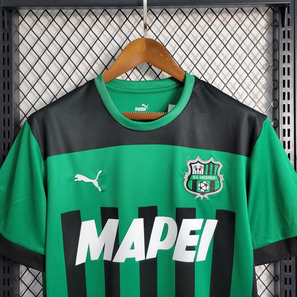 Camisa Sassuolo Home I 2022 2023 Masculina Modelo Torcedor Fan Verde