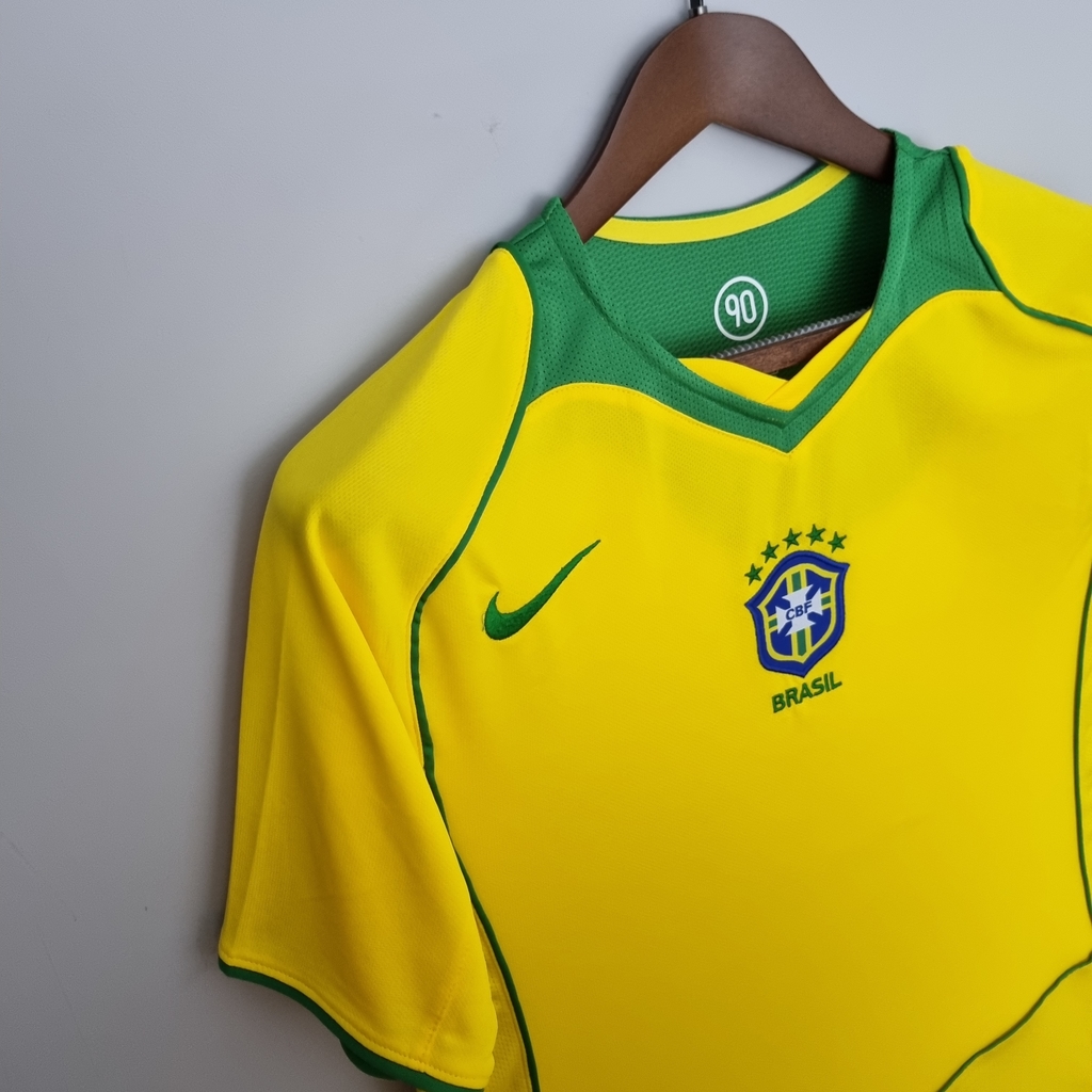 Camisa Seleção do Brasil I 2020 Masculina Modelo Player Amarela