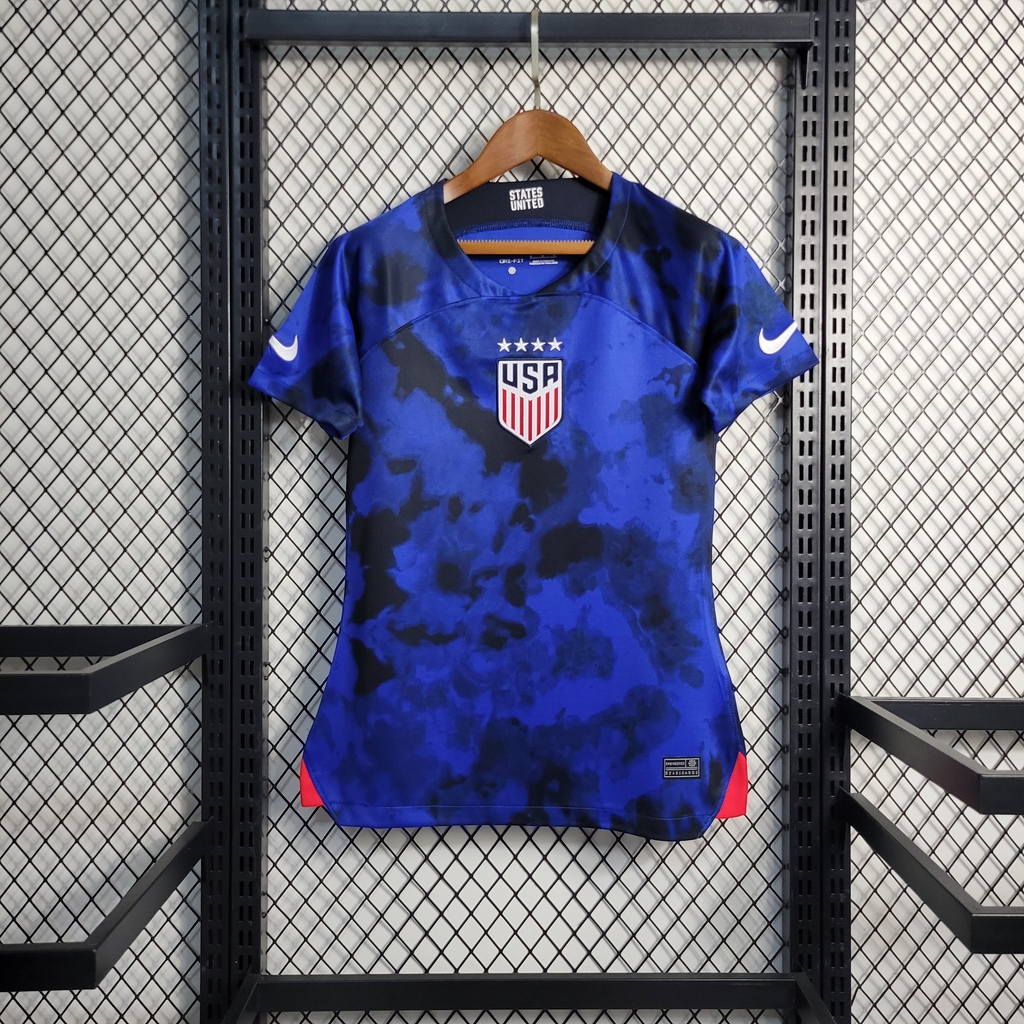 Camisa Seleção do Estados Unidos II Away 2022 Feminina Azul