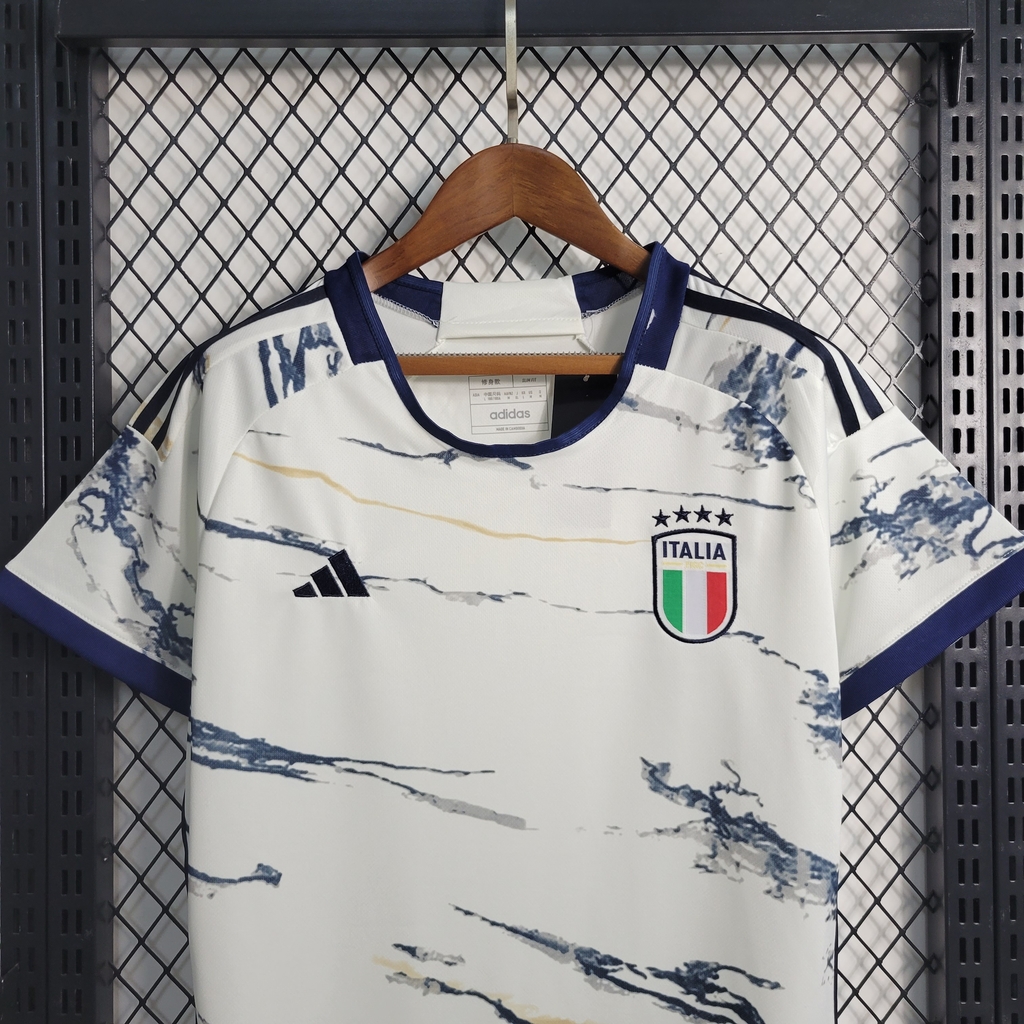 Camisa Seleção da Itália II Away 2023 2024 Fan Branca Marmore