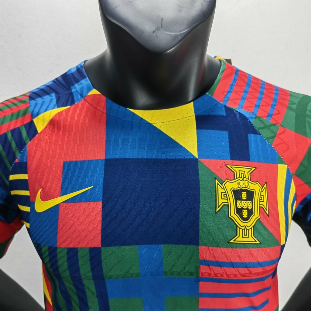 Camisa Seleção de Portugal Pré-Jogo Copa do Mundo 2022 Player Color