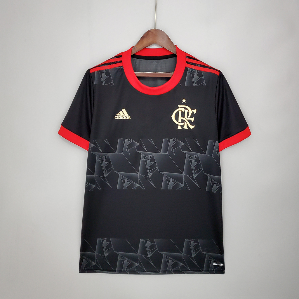 Camisa Flamengo III 21/22 - Masculina - modelo Torcedor - Preta