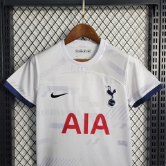 Camisa + Short Infantil Unissex Tottenham Home I 2023 Nike - Branco e Azul - comprar online