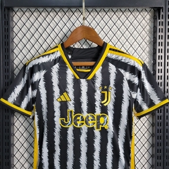 Camisa + Shorts Infantil Unissex Juventus I 2023 Adidas - Branco e Preto - comprar online