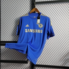 Camisa Chelsea Retrô Home 2012/2013 Torcedor Adidas Masculina - Azul
