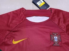 Camisa + Chorte Infantil Unissex Portugal Home I 2022/2023 - Vermelho e Verde - comprar online