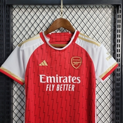 Camisa + Short Infantil Unissex Arsenal Home I 23/24 - Vermelho - comprar online