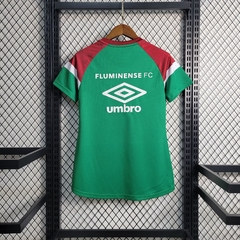 Imagem do Camisa Fluminense Treino 2023/2024 Torcedor Umbro Feminina - Verde Grená