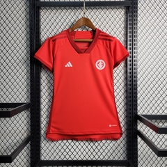 Camisa Internacional I Home 2023/2024 Torcedor Feminina - Vermelha