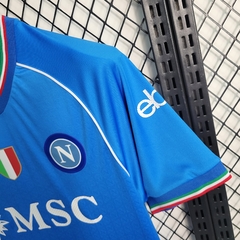 Camisa Napoli Home 2023/2024 Torcedor EA7 Masculina - Azul na internet