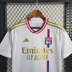 Camisa Lyon Home 23/24 Torcedor Adidas Masculina - Branco - comprar online