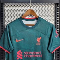 2022 2023 camisa amarela verde III third  liverpool premier league firmino allison mane salah fabinho 12Multimarcas