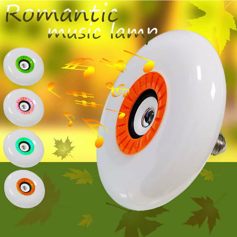 Lámpara foco RGB Romántica Colores Música Bluetooth