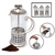 cafetera french Té en Hebras Embolo Metal 600ml