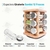 Especiero Condimentero Giratorio Set 12 Frascos Bambu Cocina - comprar online