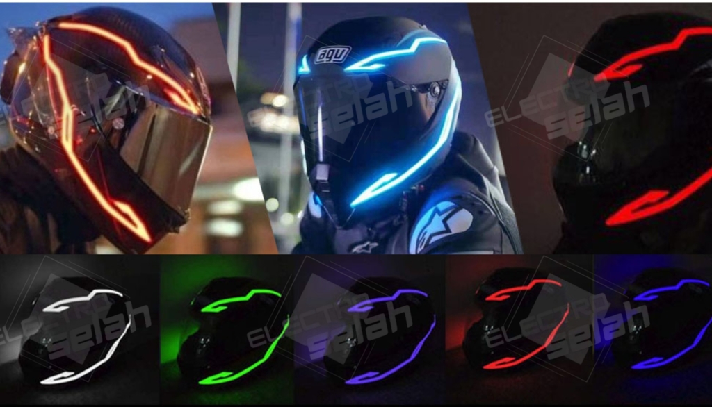 Luz led para casco top