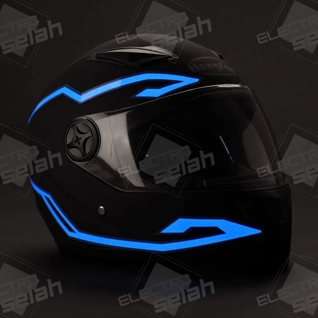 Tira de luz led Visibilidad para casco de moto y o bici JJ03