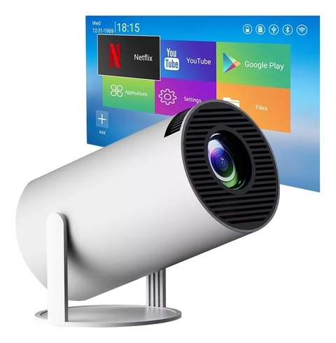 Proyector Led Smart Android 4500 Lumenes Wifi Bt